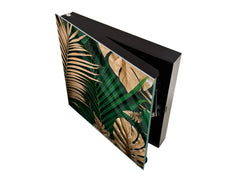 Decorative Key Organizer with Magnetic Surface Dry-Erase Board KN11 Tropical Leaves Series: Creative nature