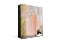 Decorative key Storage Cabinet with Glass White Board KN07: Versatile artistic backdrop