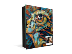 Petite armoire pour clés avec motif au choix K01 Lignes concentriques