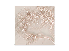 Wall Mount Key Box together with Decorative Dry Erase Board KN09 Colourful Variety Series: Beige decorative tree