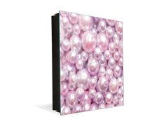 Wall Mount Key Box together with Decorative Dry Erase Board KN09 Colourful Variety Series: Pink pearls