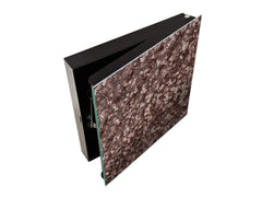 Wall Mount Key Box together with Decorative Dry Erase Board KN09 Colourful Variety Series: Gold brown sequins