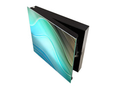 Wall Mount Key Box together with Decorative Dry Erase Board KN09 Colourful Variety Series: Colourful wavy pattern