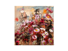 Decorative Key Organizer K08 Autumn Flowers