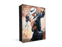 Petite armoire pour les clés avec décoration au choix K13 Danseur de tango
