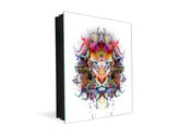 Petite boîte pour clés en métal avec motif décoratif K12 Tiger éclabousse