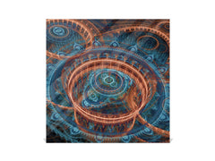 Dekorative Key Box K01 Konzentrische Linien