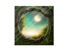 Petite boîte de décoration pour clés avec images au choix K05 Forêt sombre enchantée