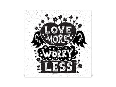 Pizarra de vidrio magnética con Caja para llaves K16 Doodle de textos Amar más