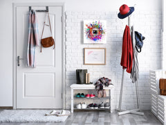 Petite armoire pour clés avec motif au choix K01 Oeil avec papillon