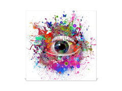 Petite armoire pour clés avec motif au choix K01 Oeil avec papillon