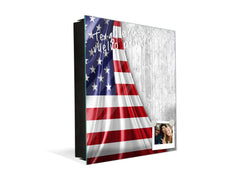 Key Storage Box K06 America flag of silk