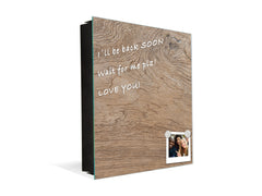 50 Keys Cabinet with Decorative Front Panel and Glass White Board KN06: Textures and tiles 2 Series: Growth rings 2