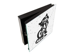 50 Keys Cabinet and Dry Erase Board in ONE K16 Doodle texts: I am a cat