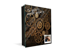 Porte-clés décoratif avec tableau à surface magnétique K10 Steam punk