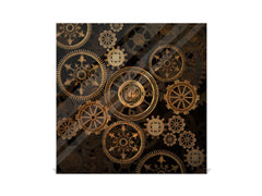 Porte-clés décoratif avec tableau à surface magnétique K10 Steam punk