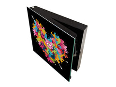 Petite armoire pour les clés avec décoration au choix K13 Créature de coeur liquide