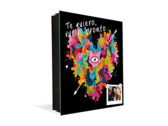 Petite armoire pour les clés avec décoration au choix K13 Créature de coeur liquide