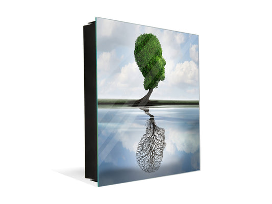 Schließfach aus Stahl für die Schlüsselaufbewahrung K10 Versteckte Depression