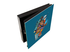 Wandmontierter Schlüsselhalter K11 Retro astronaut