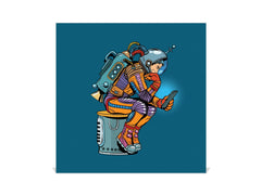 Wandmontierter Schlüsselhalter K11 Retro astronaut