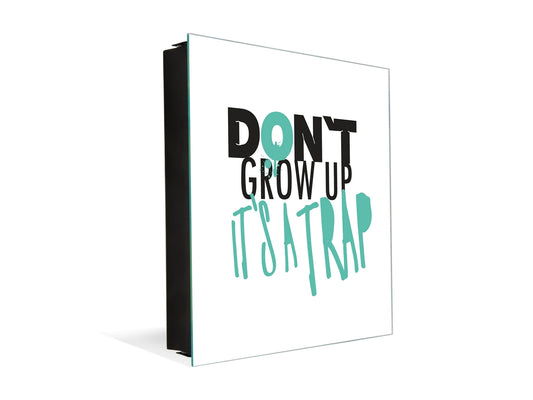 Tableau en verre avec surface magnétique et cadre pour clés K07 Quote poster