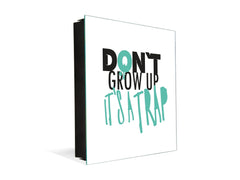 Tableau en verre avec surface magnétique et cadre pour clés K07 Quote poster