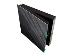 50 Keys Cabinet with Decorative Front Panel and Glass White Board KN06: Textures and tiles 2 Series: Dark granite