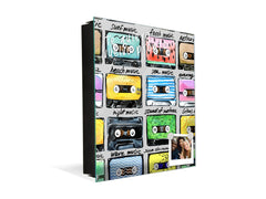 Steel key storage locker K09 Retro Audio cassettes