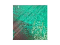 50 keys cabinet with Decorative front panel and Glass white board KN04 Rusted textures Series: Oxidized copper ornament