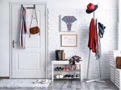 Elegante Caja de Llaves con decoración a tu gusto K12 Mapa con elefante