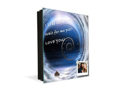 Armadietto moderno per chiavi con motivo a scelta K01 Linee concentriche