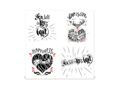 Tableau en verre avec surface magnétique et cadre pour clés K16 Doodle textes Clé de mon coeur