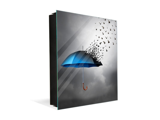 50 Key lock Box storage holder K10 Flying birds umbrella