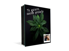 Cuadro de Llaves acabado con pintura en polvo K04 Marihuana en una cafetería