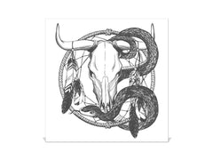 Petite boîte pour clés en métal avec motif décoratif K12 Capteur de rêves de crâne