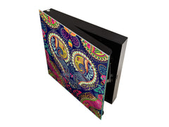 Petite armoire pour clés avec motif au choix K01 Inspirations Cachemire