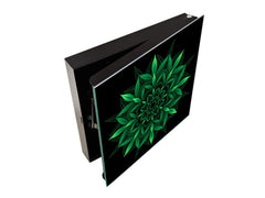 Dekorativer Key Organizer K04 Cannabis Blatt Kunst