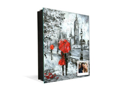 Wall Mount Key Box together with Decorative Dry Erase Board K14 Worldly motives: Big Ben