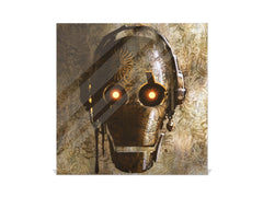 Petite boîte de décoration pour clés avec images au choix K05 Tête de robot vintage