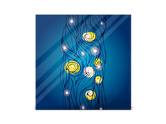 Elegant Key Organizer for 50 Key Together K08 Van Gogh Style