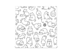 Armoire porte-clés de décoration avec tableau K02 Chats mignons