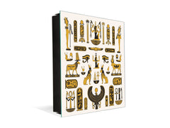 Wall Mount Key Box together K12 Ancient Egyptian symbols