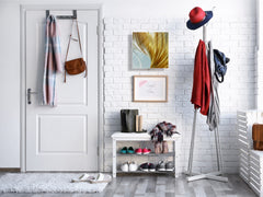 Decorative Key Box with Magnetic Glass Dry-Erase Board KN08 Golden Waves Series: Gold satin background