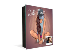 50 Key lock Box storage holder K13 Young beautiful woman