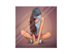 50 Key lock Box storage holder K13 Young beautiful woman