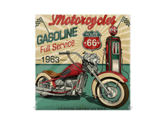 Tableau avec surface magnétique et petite armoire pour les clés K03 Affiche Route 66