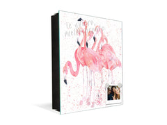 Key Storage Box K08 Flamingos with Water