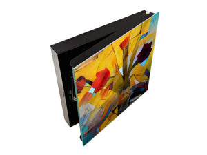 Decorative Key Storage Cabinet K08 Kandinsky Style Oil on Canvas