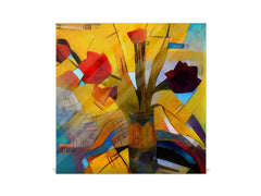 Decorative Key Storage Cabinet K08 Kandinsky Style Oil on Canvas